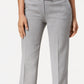 Kasper Women's Tab Waist Straight Fit Modern Dress Pants Sizes Gray Size 14