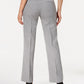 Kasper Women's Tab Waist Modern Dress Pants Gray Size 16