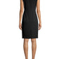 Kasper Women's Crew Neck Sheath Dress Black Size 12
