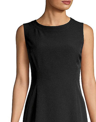 Kasper Women's Crew Neck Sheath Dress Black Size 12