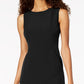 Kasper Women's Crew Neck Sheath Dress Black Size 14
