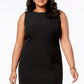 Kasper Women's Sleeveless Sheath Dress Black Size 16W