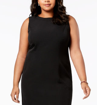 Kasper Women's Sleeveless Sheath Dress Black Size 16W