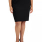 Kasper Women's Plus Pencil Skirt Black Size 16W