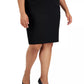 Kasper Women's Plus Pencil Skirt Black Size 16W