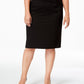 Kasper Women's Pencil Skirt Black Size 22W