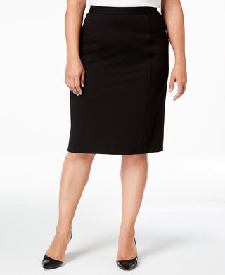 Kasper Women's Pencil Skirt Black Size 22W