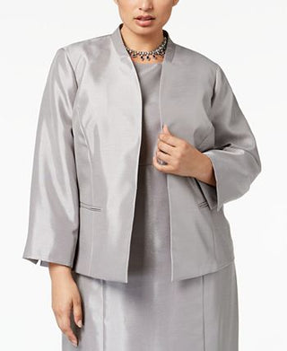 Le Suit Women's Flyaway Dress Suit Gray Petite Small
