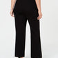 Anne Klein Women's Compression Flare Leg Ponte Pants Black Size 20W