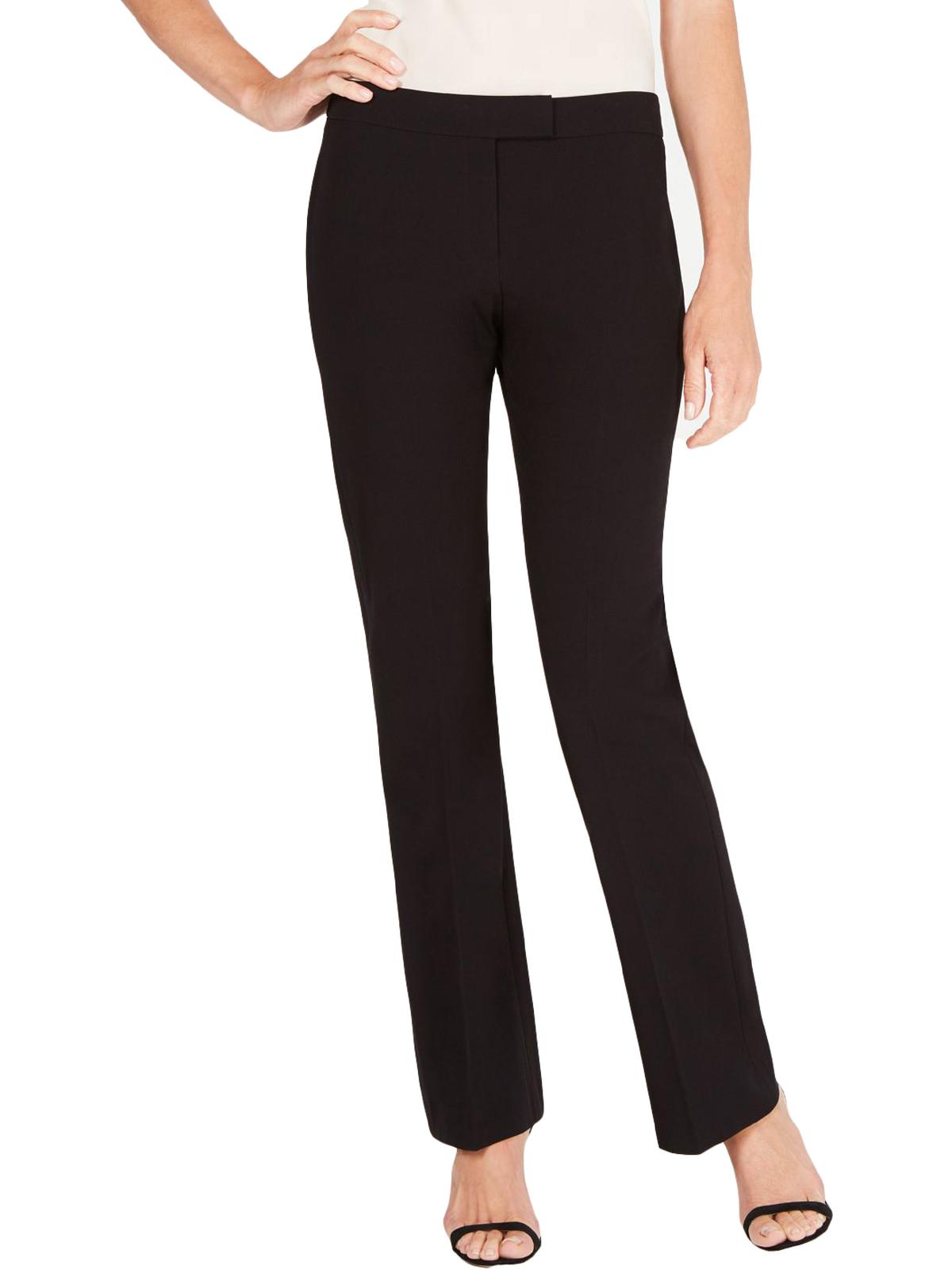 Anne Klein Women's Modern Dress Pants Black Size 16
