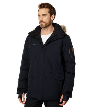 Obermeyer Ridgeline Jacket with Faux Fur - Black