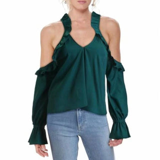 Likely - Open Shoulder Bell Sleeves Top