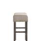 Martha II - Weathered Counter Height Stool (Set of 2) - Gray / Tan