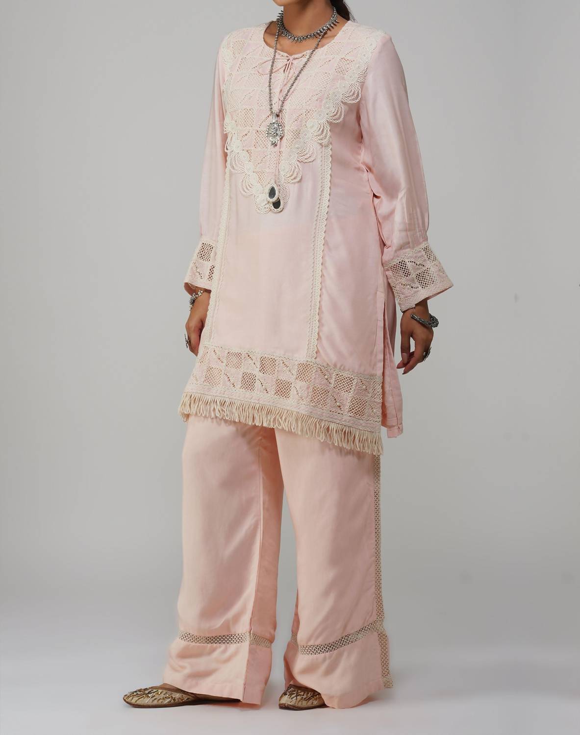 Zaalima Fashion - Straight Tunic Set Cotton - Noor-e-rang