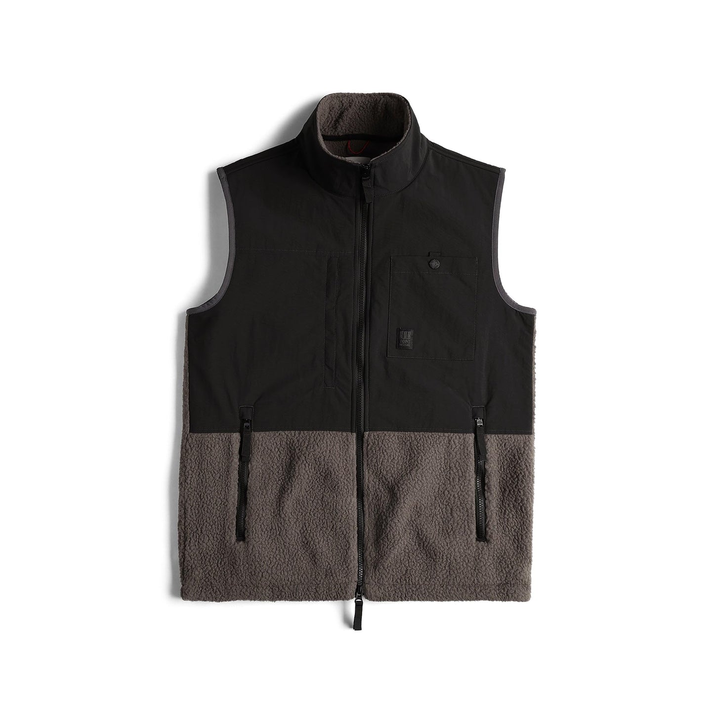 Topo Designs Men's Subalpine Fleece Vest - Charcoal