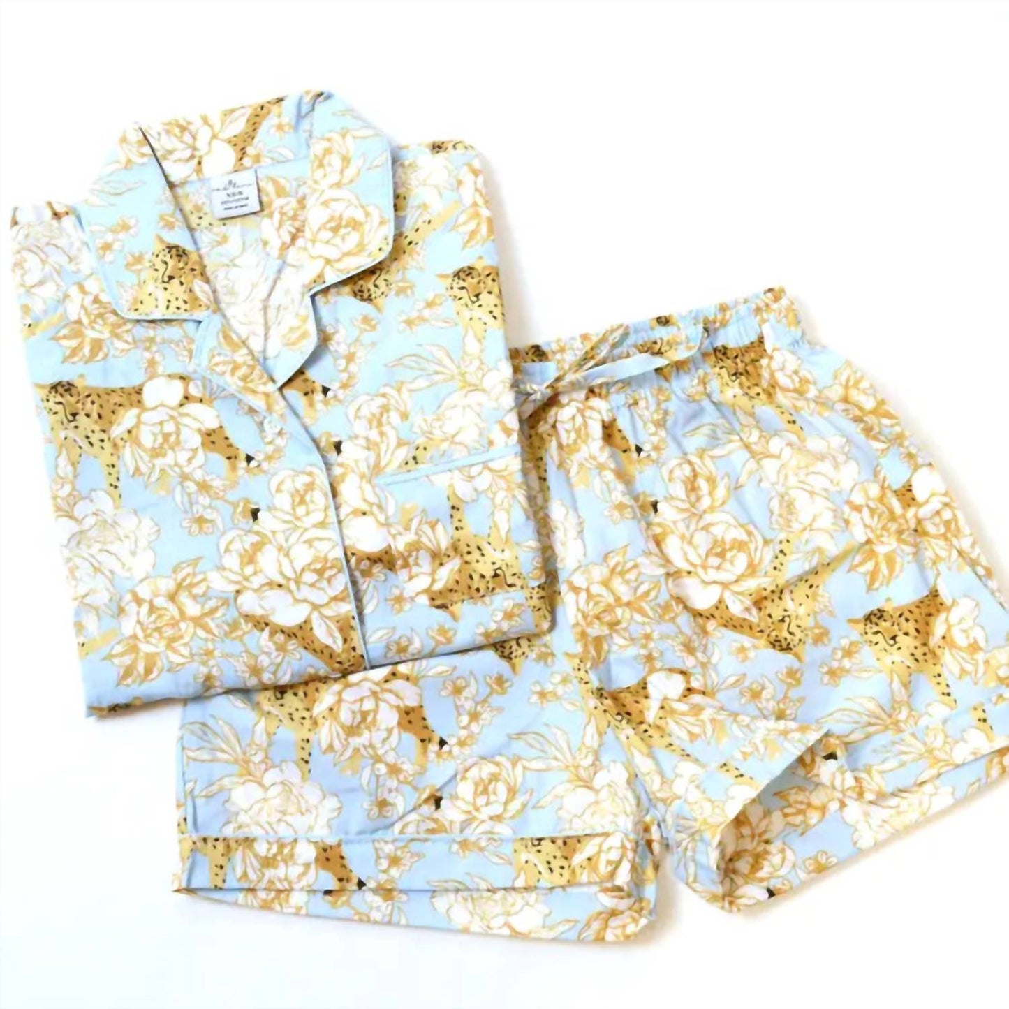 8 Oak Lane - Rose Leopard Pajamas