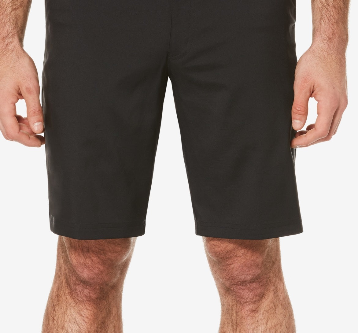 PGA Tour Men's Big And Tall Flat-Front Shorts Black Size 52