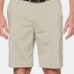 PGA Tour Men's Classic Fit Stretch Heather Performance Shorts Brown Size 40