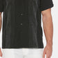 Cubavera Men's Ombre Stripe Shirt Black Size XX-Large