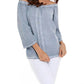 French Kyss - Luciana Button Off The Shoulder Top