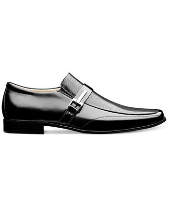 Stacy Adams Men's Beau Bit Perforated Loafer Black Size 10.5 M