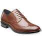 Stacy Adams Men's Garrison Wing Tip Oxford Shoes Brown Size 8.5 M