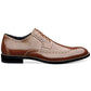 Stacy Adams Men's Garrison Wing Tip Oxford Shoes Brown Size 8.5 M
