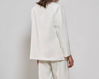 Raizz - Twill Tailored Chic Blazer And Pants Set