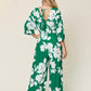 Double Take - Full Size Printed Tie Back Wide Leg Jumpsuit