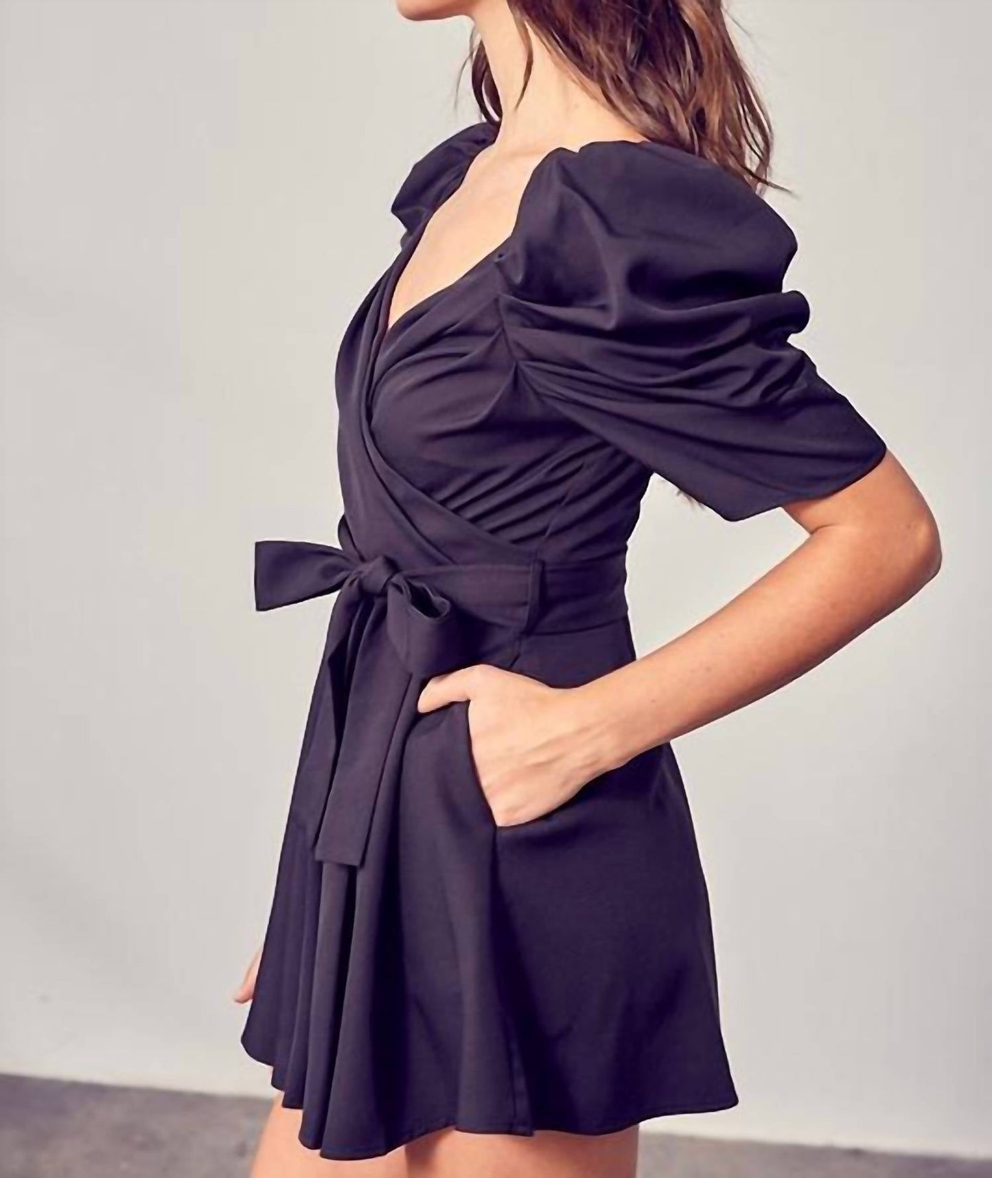 Do+Be - Wrap Front Side Tie Romper