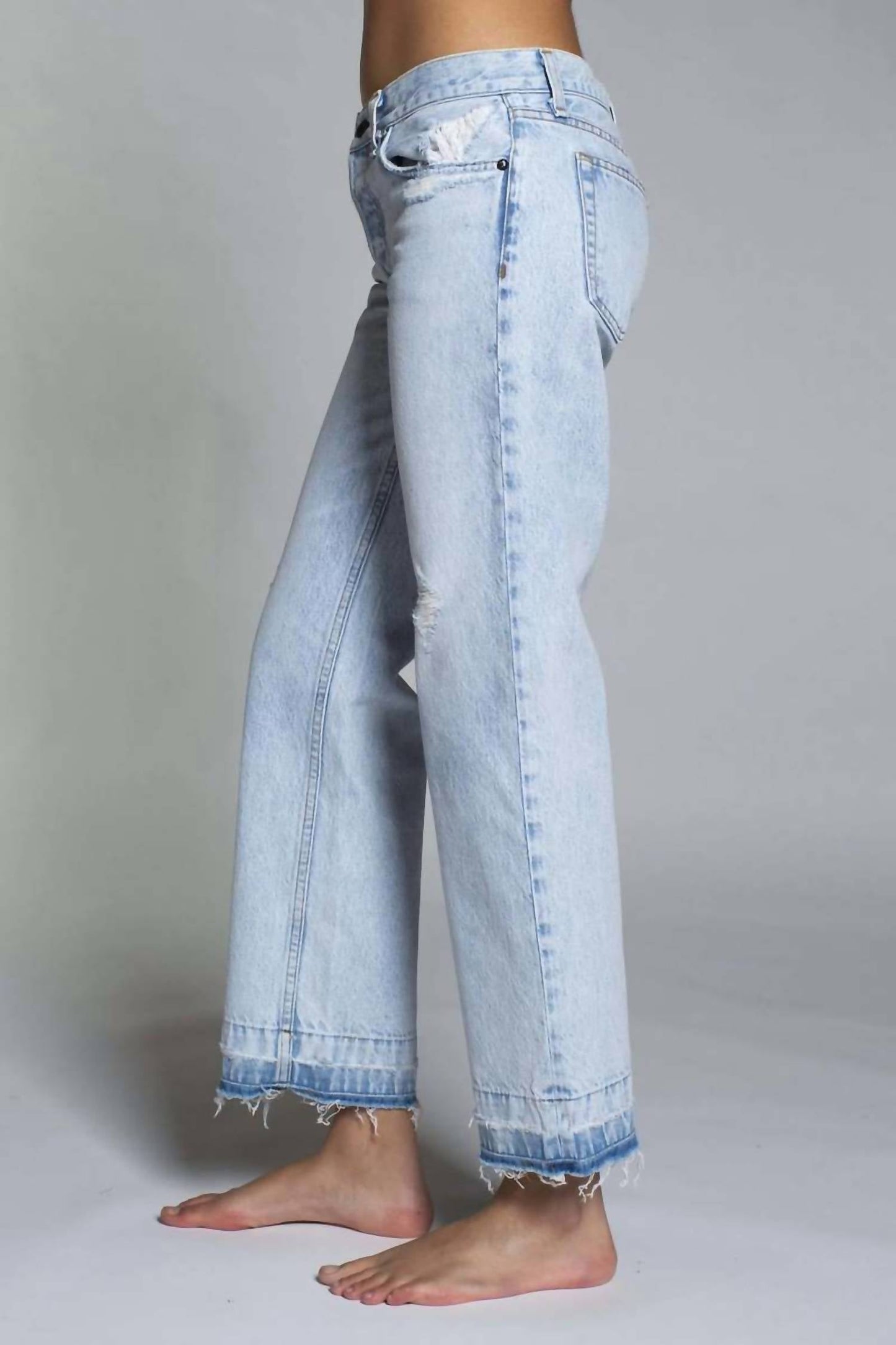 Askk Ny - Low Rise Straight Leg Jeans