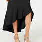 Thalia Sodi Women's Flounce-Hem Maxi Dress Black