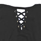 Thalia Sodi Women's Lace-Up-Back Flyaway Cardigan Black Size Small