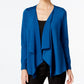 Thalia Sodi Women's Lace-Up-Back Flyaway Cardigan Blue