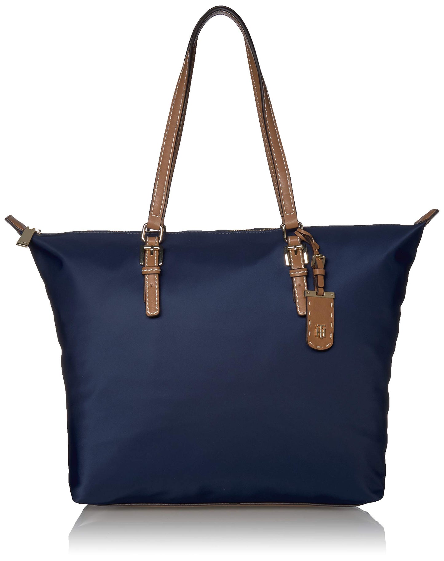 Tommy Hilfiger Women's Julia Zipper Nylon Tote Blue Size Regular