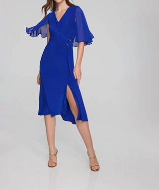 Joseph Ribkoff - Ruffled Midi Dress