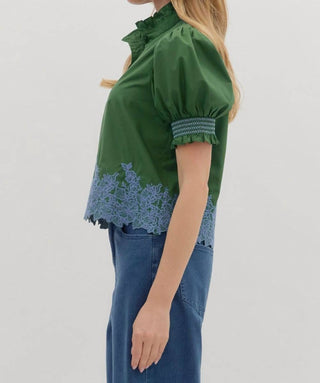 Entro - Kayla Embroidered Top