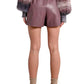 Molly Bracken - Faux Leather Shorts