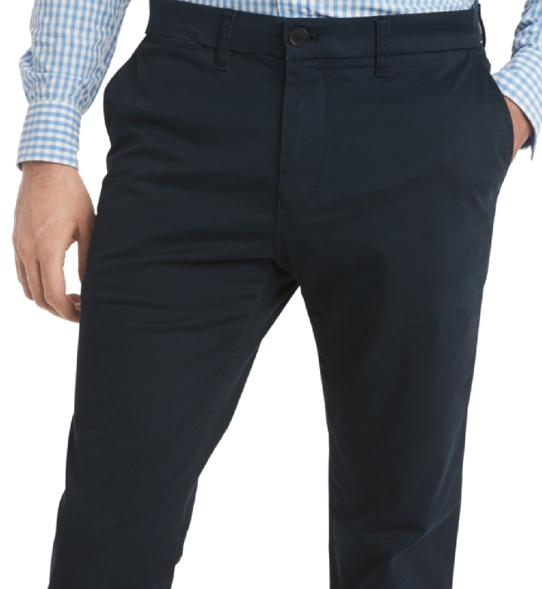 Tommy Hilfiger Men's Th Flex Stretch Slim Fit Chino Pants Blue Size 34X32
