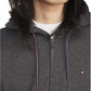 Tommy Hilfiger Men's Plains Drawstring Zip Up Hoodie Gray Size Size Large