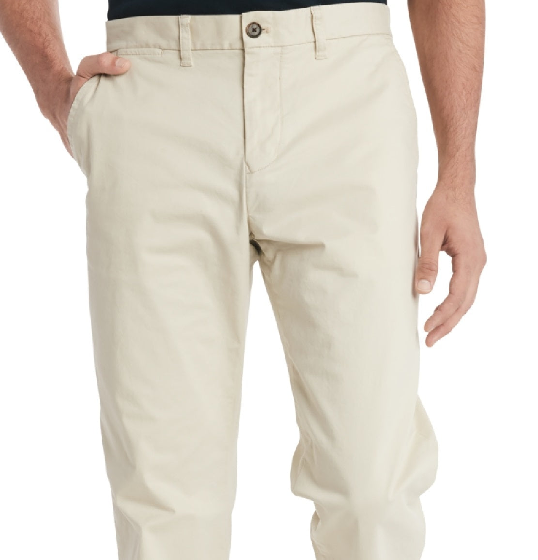 Tommy Hilfiger Men's Th Flex Stretch Custom Fit Chino Pant Brown Size 40X30
