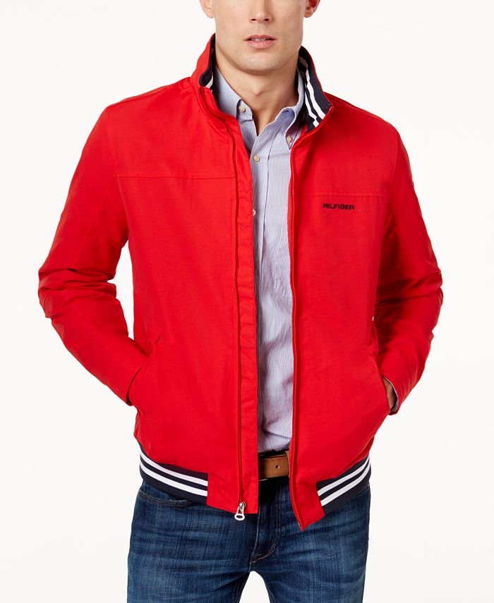 Tommy Hilfiger Men's Regatta Jacket Red Size Large