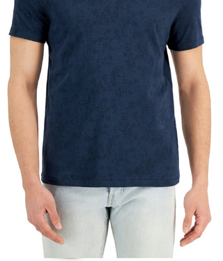 Calvin Klein Men's Logo Print Shirt Blue Size Small