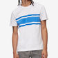 Calvin Klein Men's Chest Stripe T-Shirt White Size XX-Large