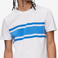 Calvin Klein Men's Chest Stripe T-Shirt White Size XX-Large