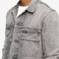 Calvin Klein Men's Iconic Relaxed Fit Palmer Utility Trucker Jacket Gray Size X-Large