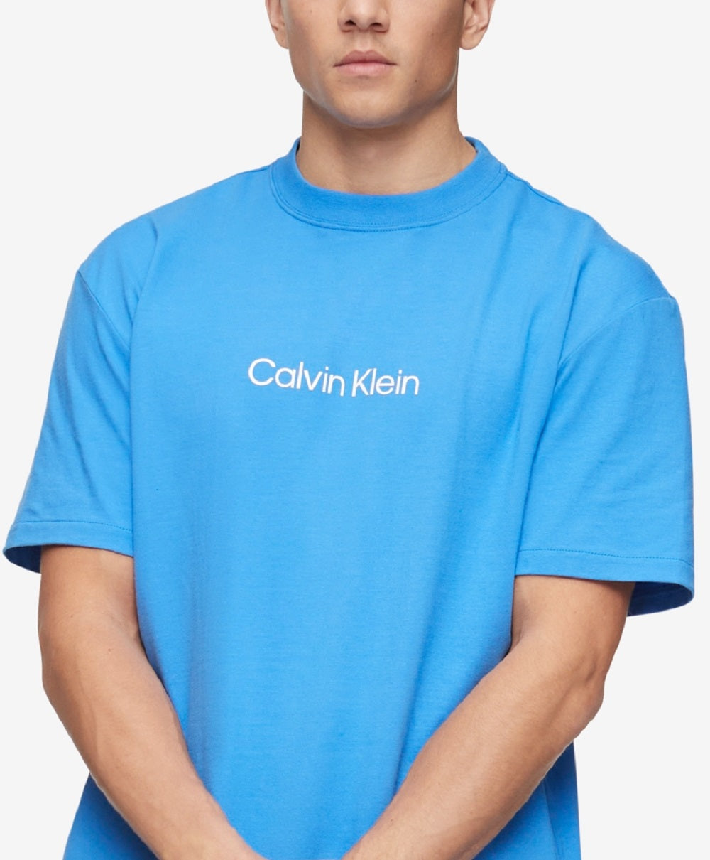 Calvin Klein Men's Crewneck Cotton T-Shirt Blue Size Medium