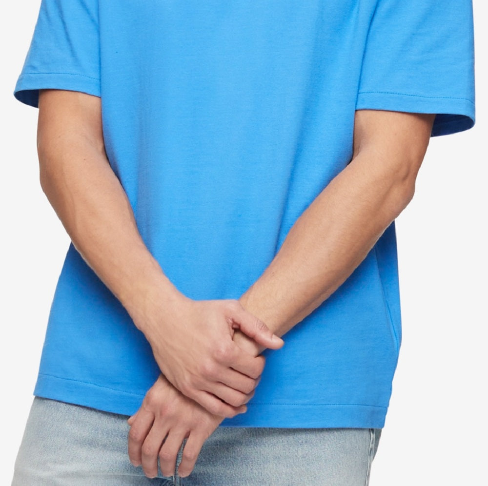 Calvin Klein Men's Crewneck Cotton T-Shirt Blue Size Medium