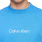 Calvin Klein Men's Relaxed Fit Standard Logo Crewneck T-Shirt Blue Size Large
