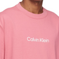 Calvin Klein Men's Relaxed Fit Standard Logo Crewneck T-Shirt Pink Size L
